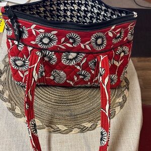 Vera Bradley Red Floral Shoulder Bag